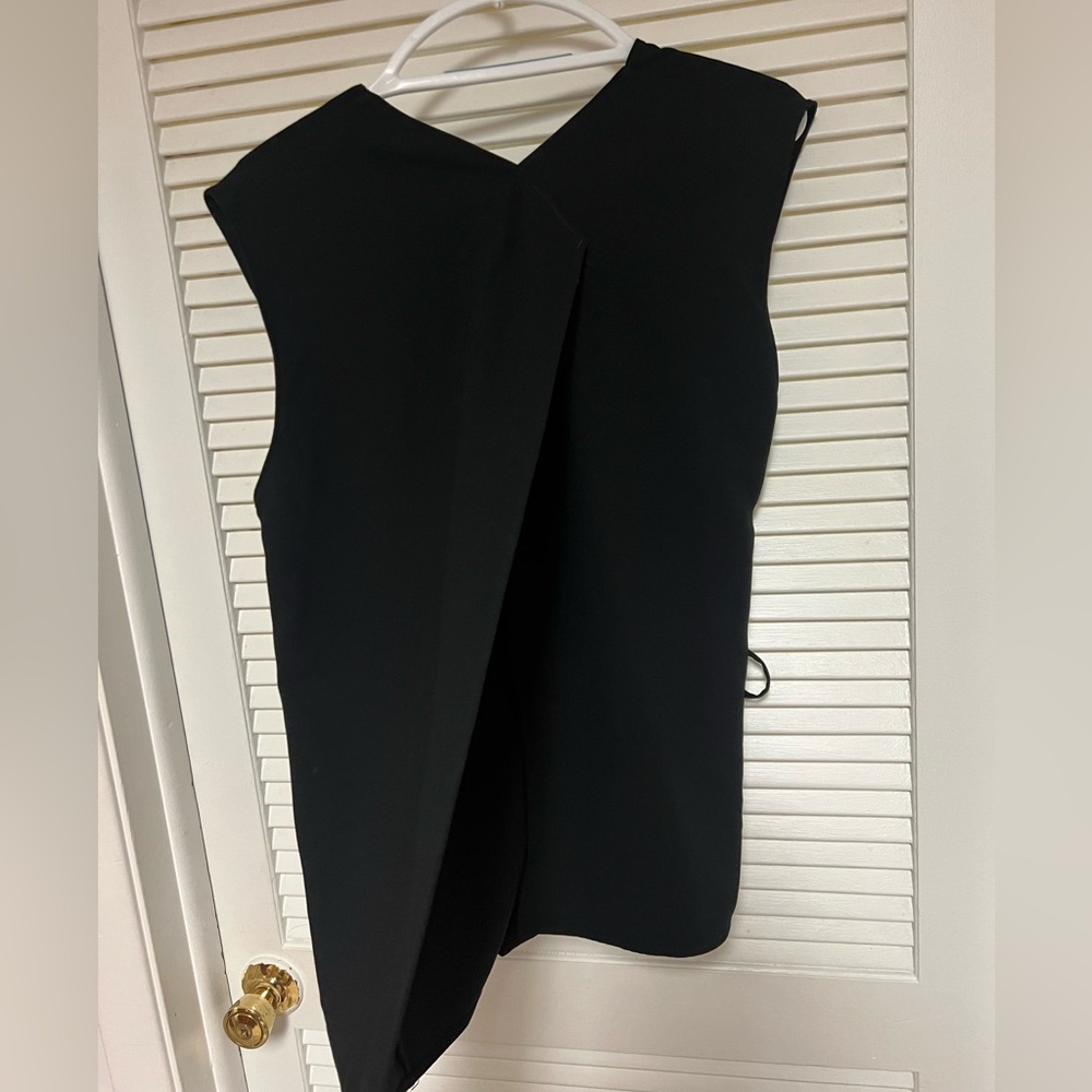 Zara vest side tie split back sleeveless top new without tags - Picture 8 of 9